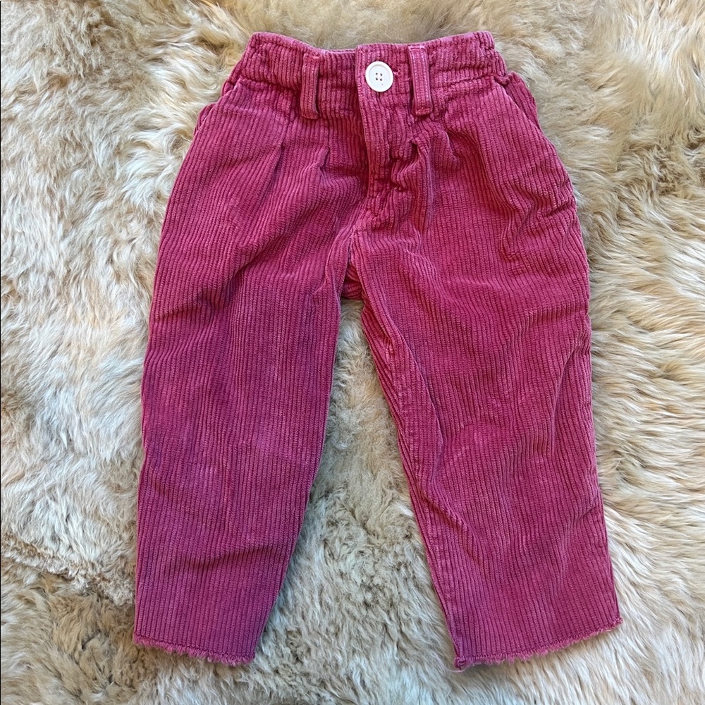 Rudy Jude Kids Corduroy Pants in Deep Red